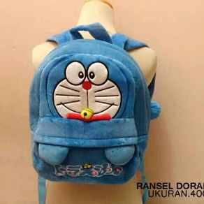 tas ransel boneka doraemon sanrio besat tk sd smp pretty