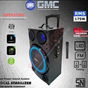 speaker active gmc 897 l 897l speaker aktif portable bluetooth+1 mic