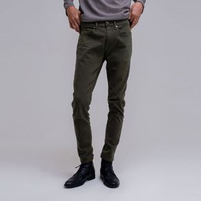 greenlight celana panjang chino pria slim fit katun spandex hijau wren - 34