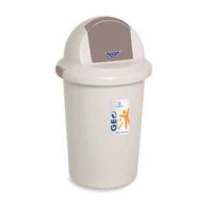 claris tempat sampah geo enzo dustbin trash plastik plastic injak - 70 liter 7170
