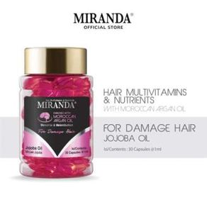Gratis Ongkir Miranda Hair Vitamin (Vitamin Rambut) Jar Jojoba Oil 30X1Ml