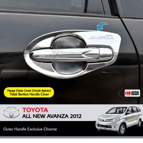 JSL Outer Handle All New Avanza 2012-2020 Mangkok Pintu Exclusive Chrome