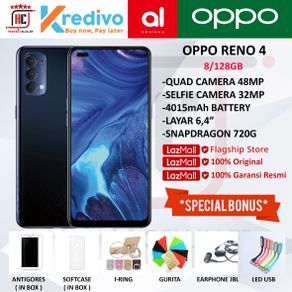 OPPO RENO 4 8/128GB GARANSI RESMI ORIGINAL FULL BONUS