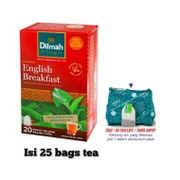Dilmah English Breakfast Single Origin Black Tea Isi 25 Kantong Teh