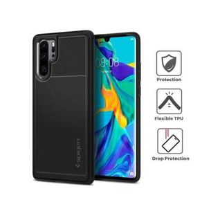 Case Huawei P30 Pro Spigen Softcase Corbon Fiber Rugged Armor Casing