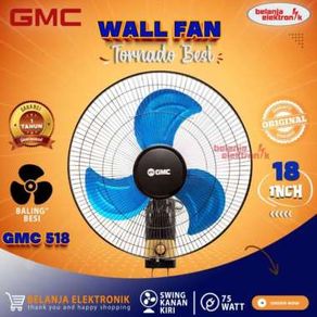 KIPAS ANGIN DINDING GMC WALL FAN 18 INCH BESI - GMC 518