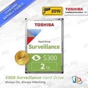Toshiba S300 2TB 3.5" HDD/ HD/ Hardisk/ Harddisk Internal CCTV