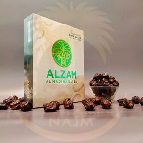 Kurma Ajwa ALZAM 1KG Premium Ajwa Dates 100% Natural Buah Kurma Ajwa Halal Sunnah Biidznillah