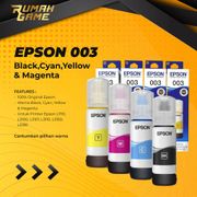 Tinta epson 003 100% Original Epson L1110 L3110 L3150 L5190 WARNA (BK,C,M,Y)