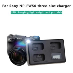 charger baterai kamera np-fw50 3 slot for sony alpha a7 a5100