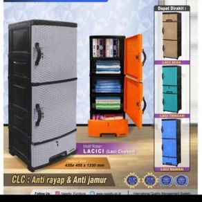 Lemari Susun Plastik Napolly Clc-55L.K3.Sakura Murah