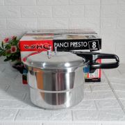 Panci Presto 8 Liter - Pressure Cooker +Steamer / Kukusan 8 Liter - HC