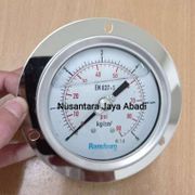 Pressure Gauge Payung Stainless 2 1/2 " inchi 6 Bar 90 Psi Safety