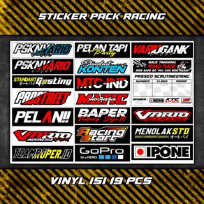 Stiker Racing Pack Beat Vario Scoopy Sticker Racing Hologram Stiker Sponsor Stiker Helm Stiker Motor Sticker Motor Stiker Cuting Sticker Cutting Satuan Stiker Aesthetic Motor
