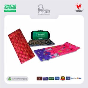 kasur lipat travel bed elite serenity happy kitty / kasur lipat lantai - 115x180