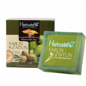 Herborist Sabun Zaitun Natural Bar Soap Plus Whitening Extract - 80 Gr