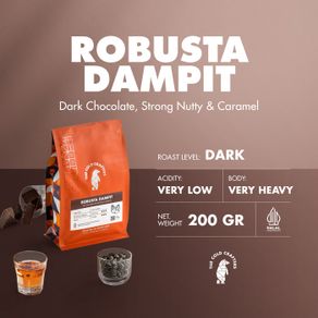 robusta dampit biji kopi roasted beans - giling medium 1 kg
