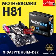 motherboard h81 gigabyte h81m-ds2 lga1150 ddr3 mobo h81 resmi 3th - resmi 3th