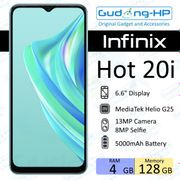 infinix hot 20i 4/128 gb garansi resmi - hitam