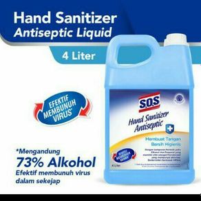 SOS HAND SANITIZER Antiseptic Reffil 4 Liter