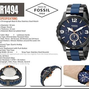 Jam tangan pria Fossil type JR1494 original