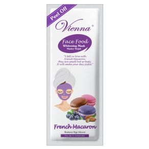 Vienna Peel Off Whitening Face Food Mask French Macaron Sach 15Ml