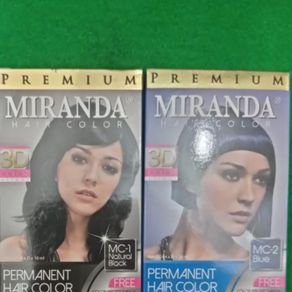 miranda hair color premium - 30ml x 2 + 10 ml - all color - blue