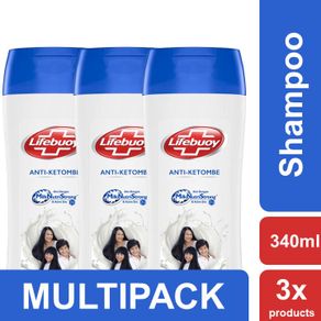 Lifebuoy Shampoo Anti Dandruff 340ml Multi Pack