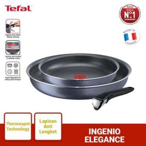 Tefal Ingenio Elegance Set 3 Pcs - Wajan Panci Set Anti Lengket