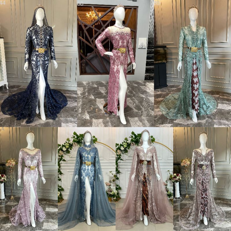 Pilihan gaun pengantin / kebaya akad 