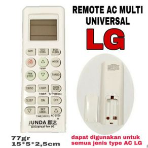 new remote ac multi universal lg / remot ac lg junda ac - 1020
