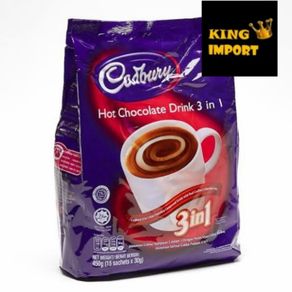 cadbury hot chocolate 3in1 drink/minuman coklat cokelat
