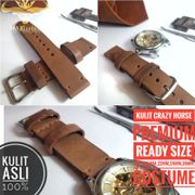 Tali jam tangan kulit asli,strap kulit crazy horse coklat muda high quality, tali jam kulit,strap kulit asli, tali jam 18mm,20mm,22mm,24mm,26mm