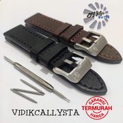 original strap tali jam tangan original expedition 22mm 24mm 22 24 mm - hitam silver 22mm