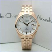 Jam Tangan Pria Alexandre Christie AC 8635 Rosegold Original