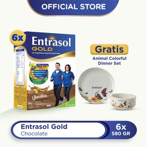 Buy 6 Entrasol Gold Chocolate 580g Free Animal Colorful Series Dinner Set
