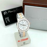 jam tangan pria alexandre christie. 2906bf silver rosegold original