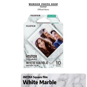 Instax Mini Paper Square White Marble