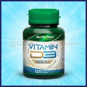 nutrimax vitamin d3 400 iu isi 120 tablet vit tulang vegan d 3 400iu