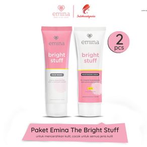 Paket Emina Bright Stuff untuk Mencerahkan Cocok untuk Semua Jenis Kulit 2 pcs ( Face wash 50 ml + Moisturizer Cream 20 ml )