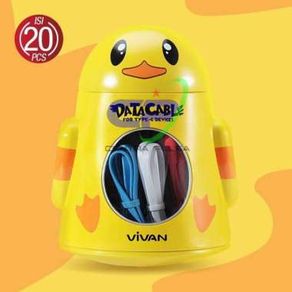 vivan kabel data CBC100S Type-C Cable Data Colorful 1 Toples isi 20