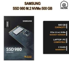 Samsung SSD 980 - M.2 NVMe PCIe 3.0 - 500GB - For Laptop / PC