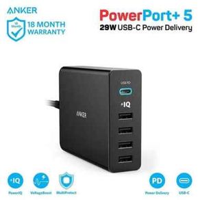 Wall Charger Anker PowerPort+ 5 USB-C