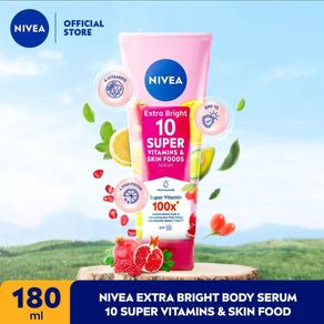 Nivea Extra Bright Body Serum 10 Super Vitamin & Skin Food