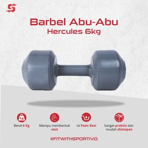 Hercules Dumbbell Plastik 6KG Dumble/Barbel Plastik/Dumbel