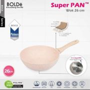BOLDe Super Pan Wok Pan 26cm Beige - Super Pan Granite Series Beige