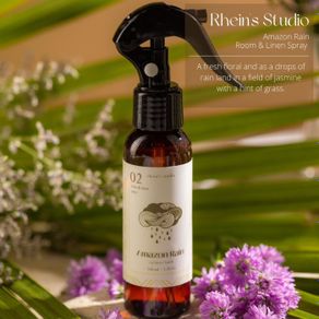 room & linen spray || exclusive luxury spa series by rhein's studio - amazon rain roomspray 100ml