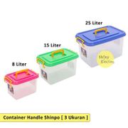Container Shinpo SIP 133 CB 8 L / 15 L / 25 Liter Handy Handle - Kontainer Kotak Penyimpanan Storage Box Multifungsi