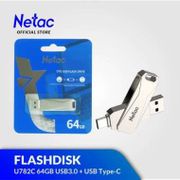 Flash Disk Netac U782C OTG Type-C 64GB - Flashdisk 64 GB USB 3.1