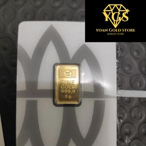 Logam Mulia Emas Antam 3 Gram Sertifikasi 2023 (YG Store) Original